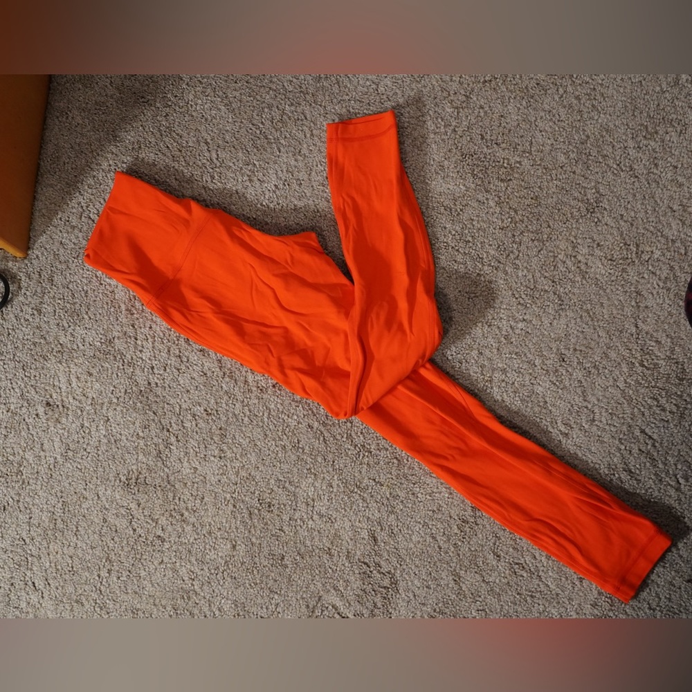Lululemon Align HR 25” Size 4 Zesty Orange